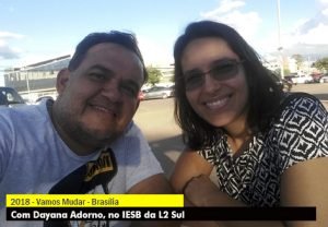 Vicemar Medeiros com Dayana Adorno no IESB da L2 Sul Riacho Fundo II