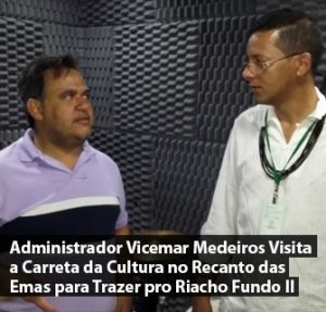 Administrador Vicemar Medeiros Visita a Carreta da Cultura no Recanto das Emas